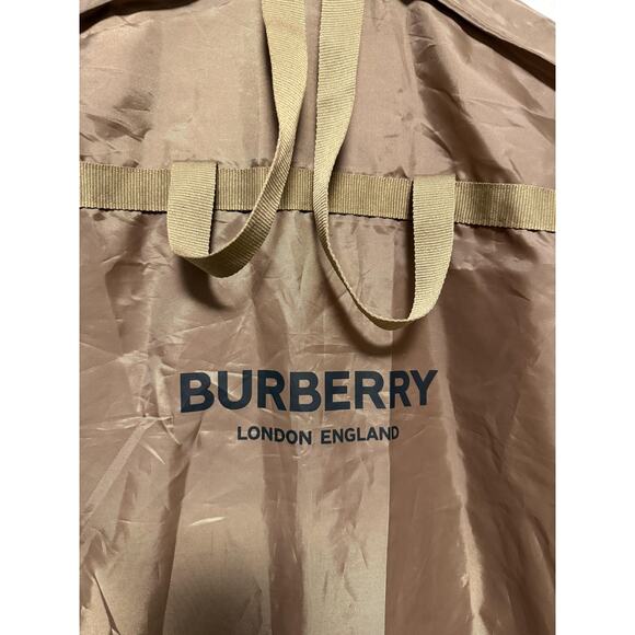 Burberry Garment Bag Suit Cover Tan Recycled Polyester Logo Zip Handles Travel main image 4